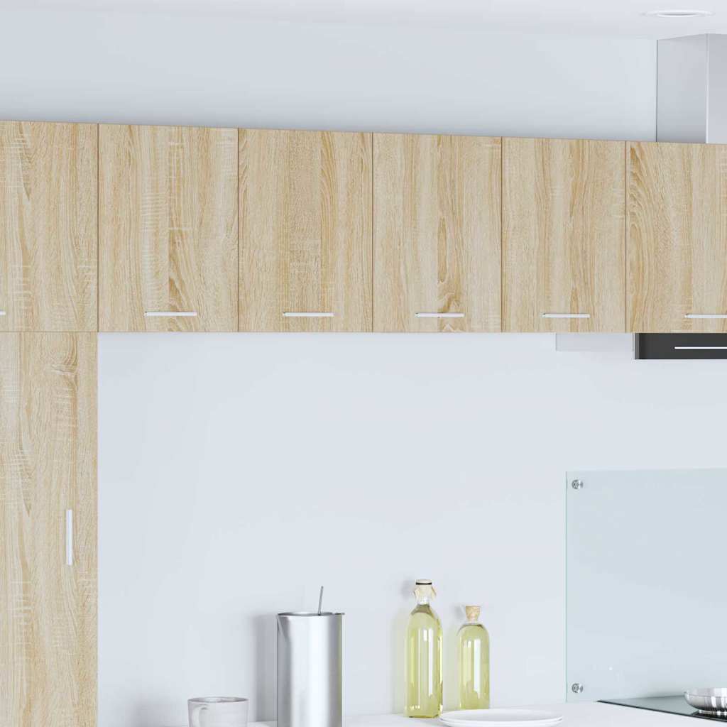 Armadio pensile 2 pcs Quercia Sonoma e Bianca 60 x 31 x 40 cm | homemem39