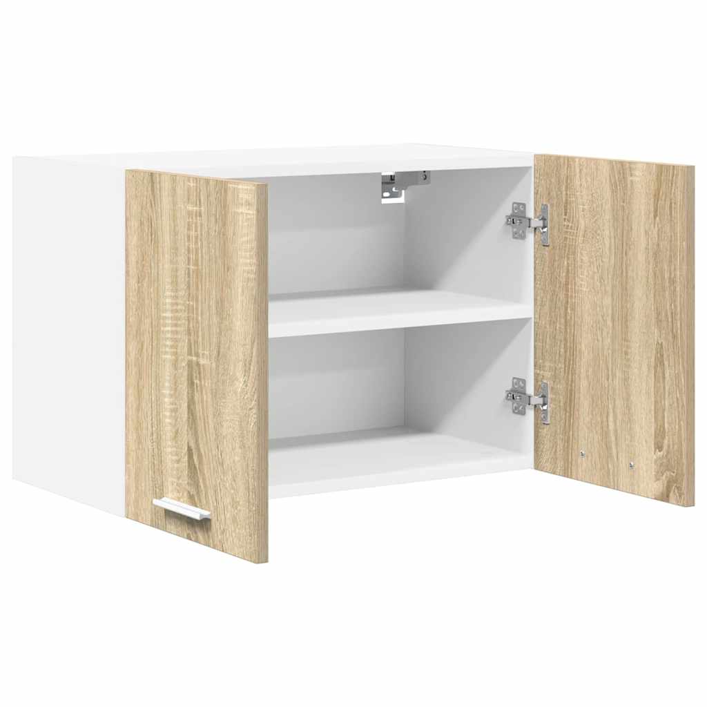 Armadio pensile 2 pcs Quercia Sonoma e Bianca 60 x 31 x 40 cm | homemem39