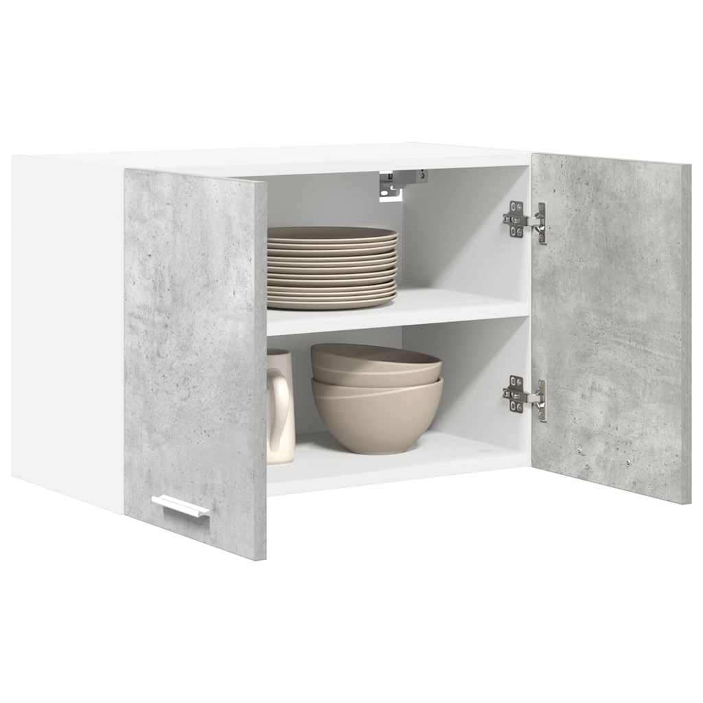 Armadio pensile 2 pcs Grigio Cemento e Bianco 60 x 31 x 40 cm | homemem39