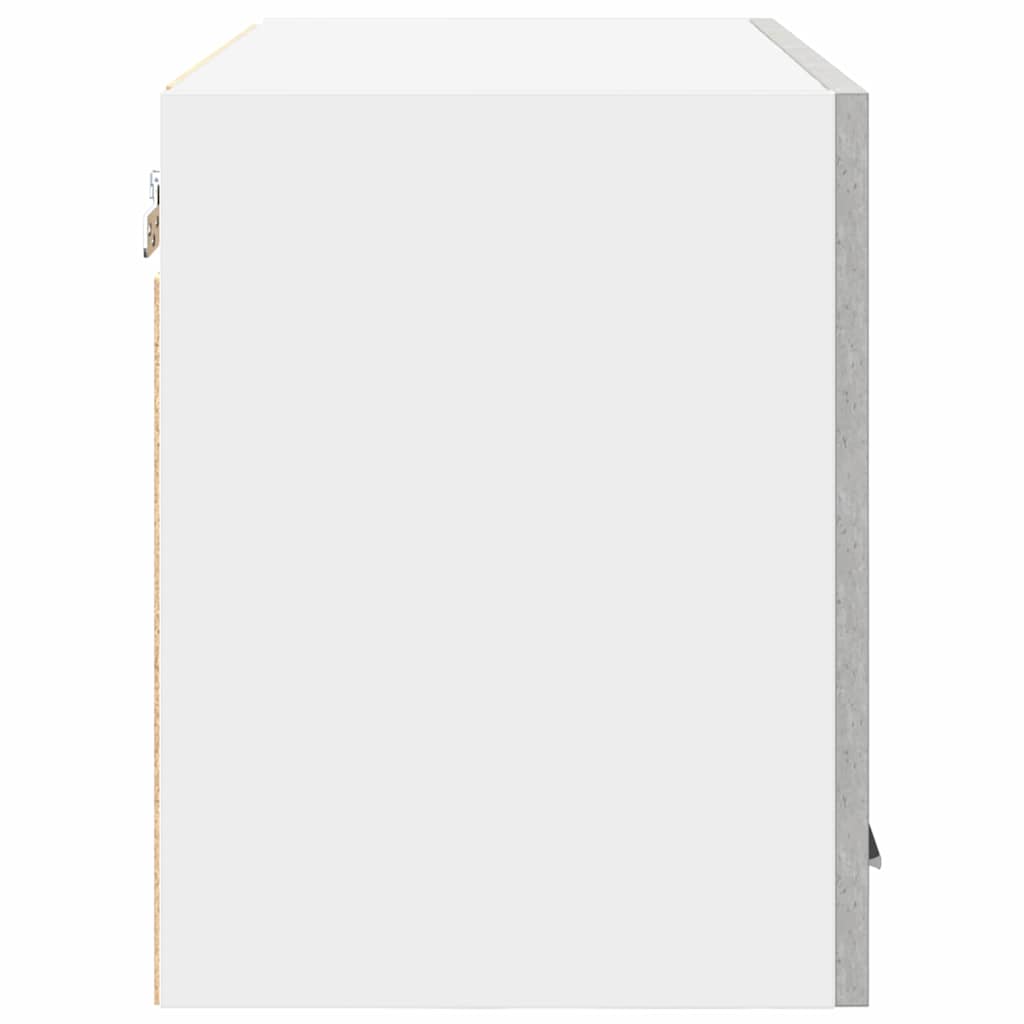 Armadio pensile 2 pcs Grigio Cemento e Bianco 60 x 31 x 40 cm | homemem39