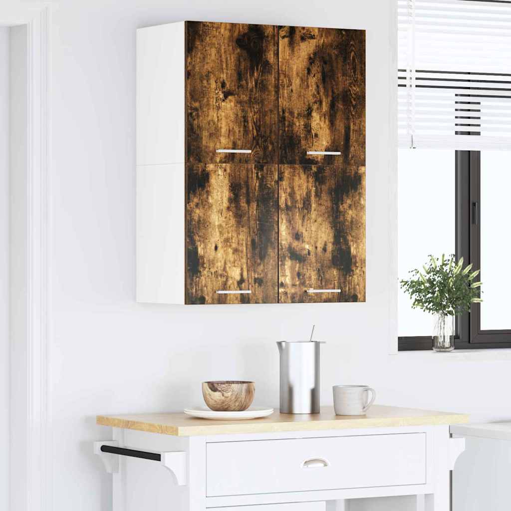 Armadio pensile Rovere Affumicato e Bianco 60 x 31 x 40 cm | homemem39