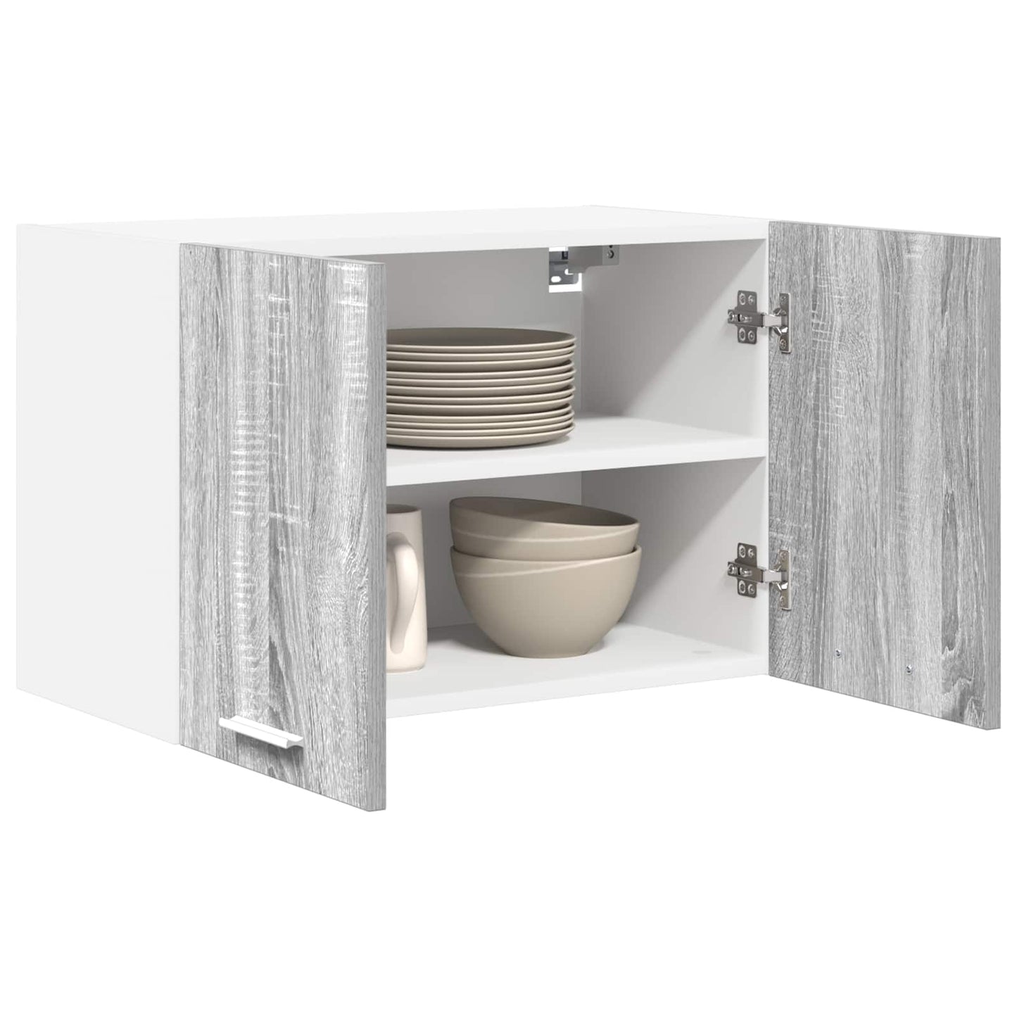Armadio pensile 2 pcs Grigio Sonoma e Bianco 60 x 31 x 40 cm | homemem39