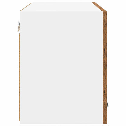 Armadio pensile con porta Legno Antico e Bianco 60 x 31 x 40 cm | homemem39
