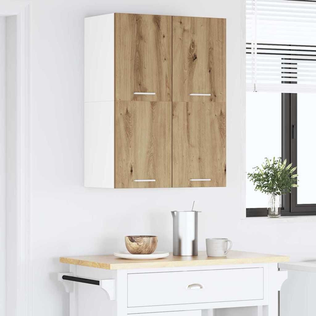 Armadio pensile Rovere Artigiano e Bianco 60 x 31 x 40 cm | homemem39