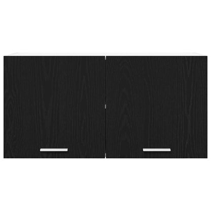 Armadio pensile Rovere Nero 80 x 31 x 40 cm Legno multistrato