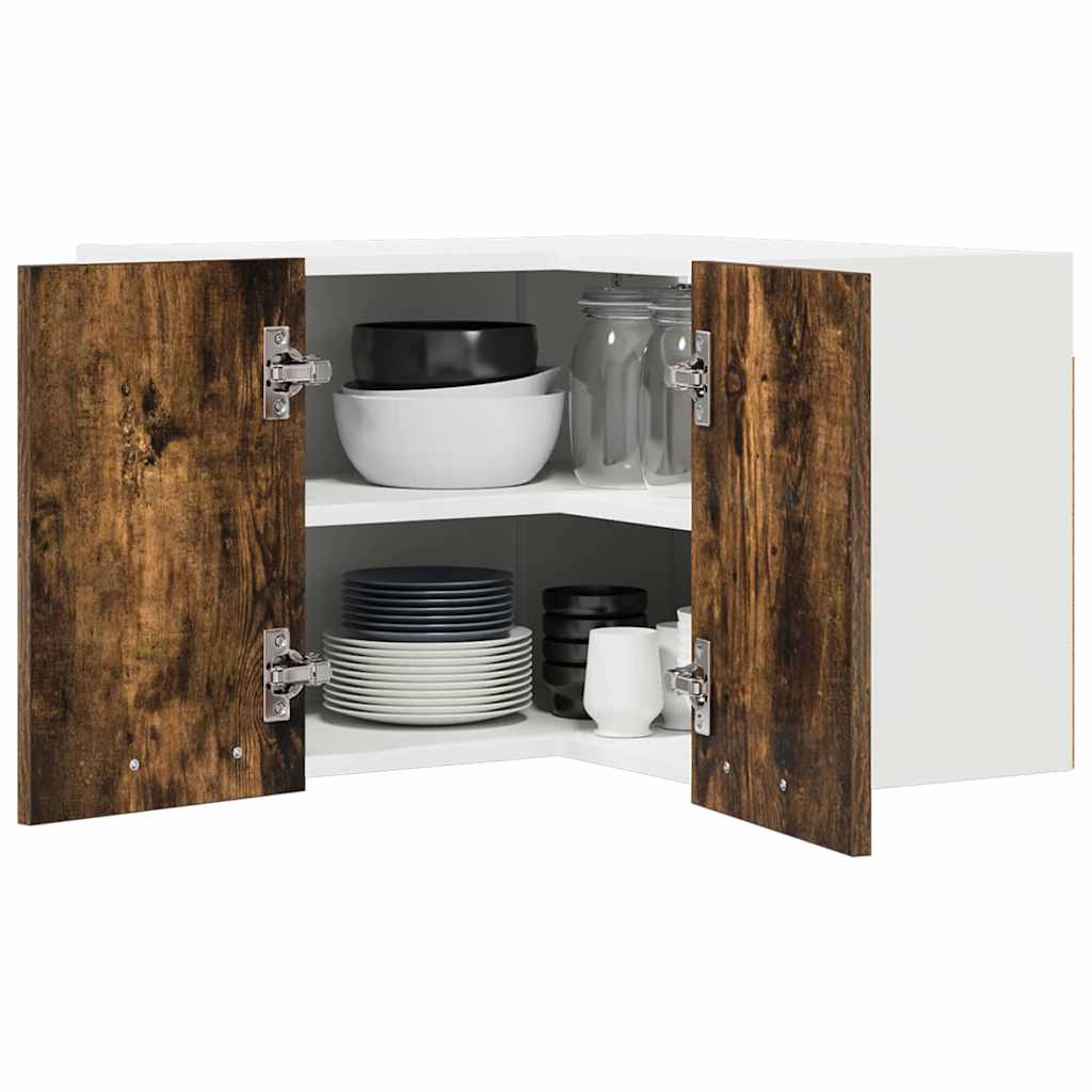 Armadio pensile Rovere Affumicato e Bianco 57 x 57 x 40 cm | homemem39