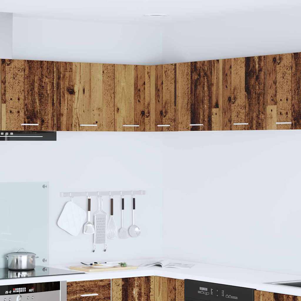 Armadio pensile Legno Antico e Bianco 57 x 57 x 40 cm | homemem39