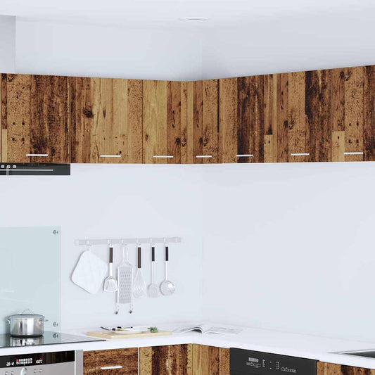 Armadio pensile Legno Antico e Bianco 57 x 57 x 40 cm | homemem39