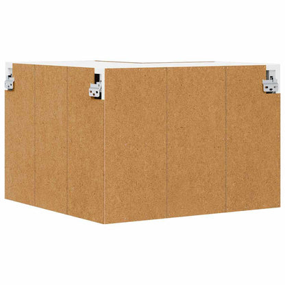 Armadio pensile Legno Antico e Bianco 57 x 57 x 40 cm | homemem39