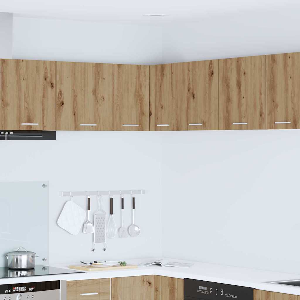 Armadio pensile Rovere Artigiano e Bianco 57 x 57 x 40 cm | homemem39