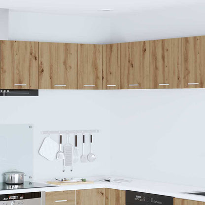 Armadio pensile Rovere Artigiano e Bianco 57 x 57 x 40 cm | homemem39