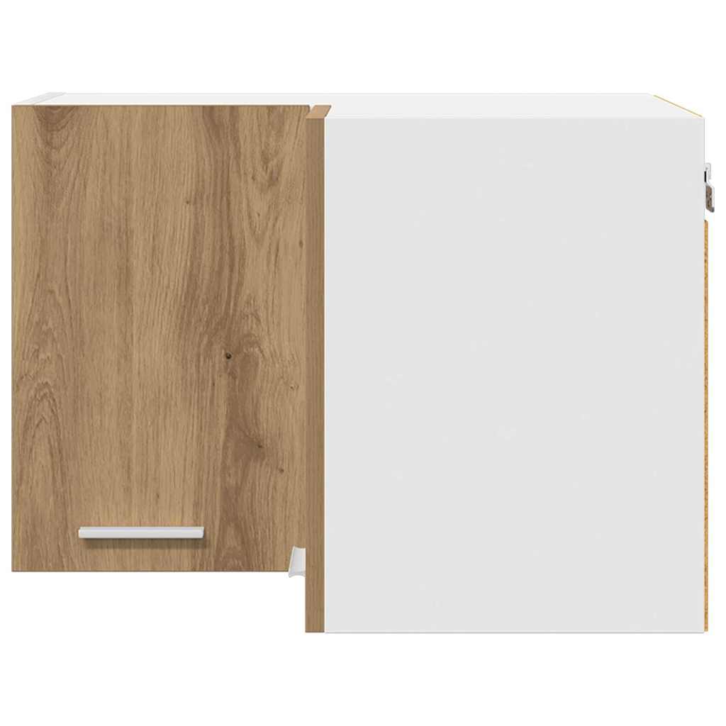 Armadio pensile Rovere Artigiano e Bianco 57 x 57 x 40 cm | homemem39