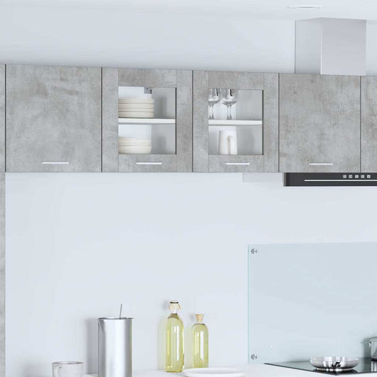Armadio pensile Riga 2 pcs Grigio cemento 40 x 31 x 40 cm | homemem39
