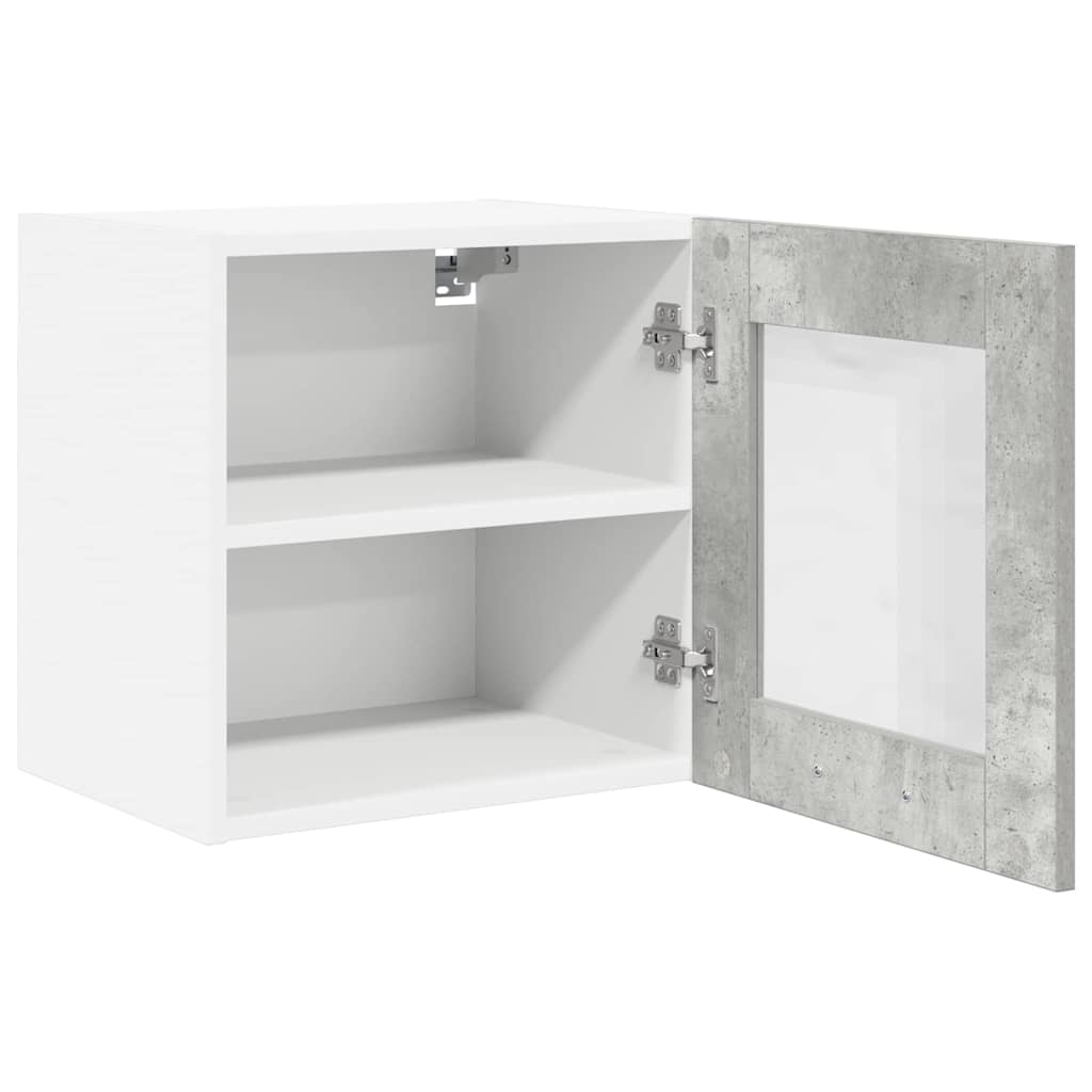 Armadio pensile Riga 2 pcs Grigio cemento 40 x 31 x 40 cm | homemem39