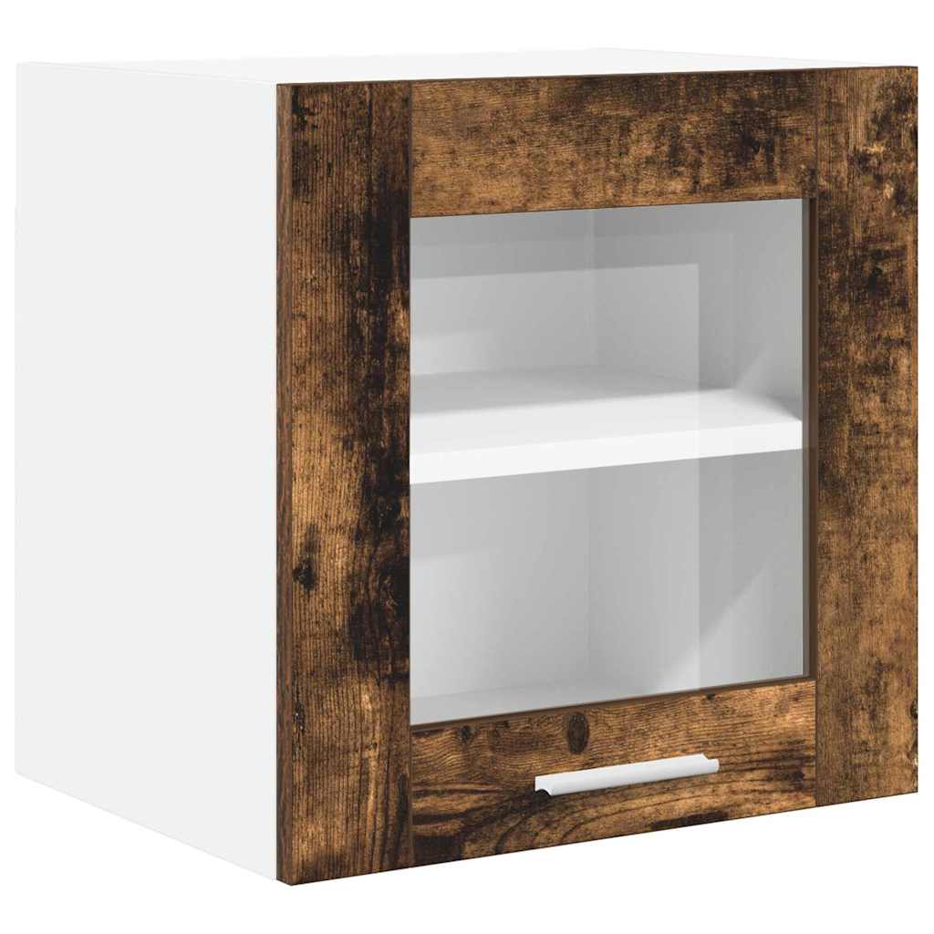 Armadio pensile con porta 2 pcs Rovere fumé 40 x 31 x 40 cm | homemem39