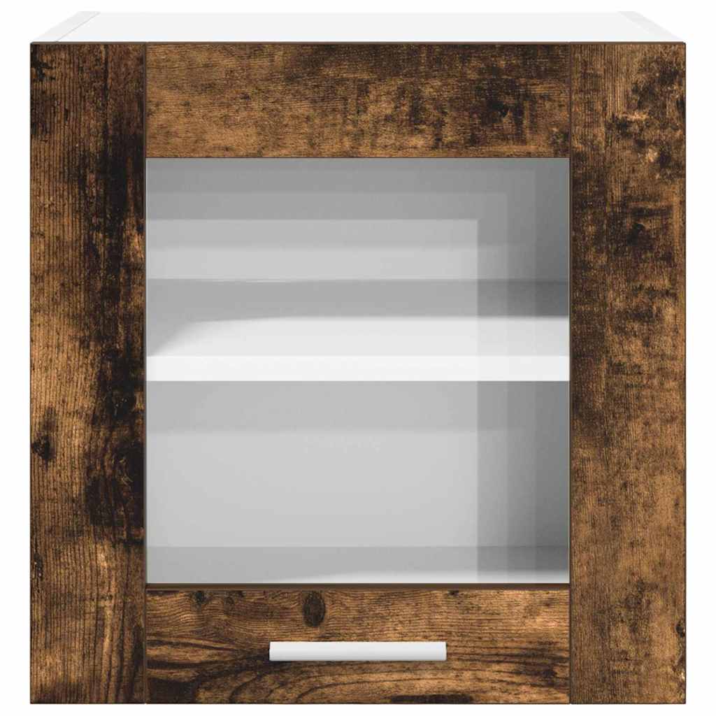 Armadio pensile con porta 2 pcs Rovere fumé 40 x 31 x 40 cm | homemem39