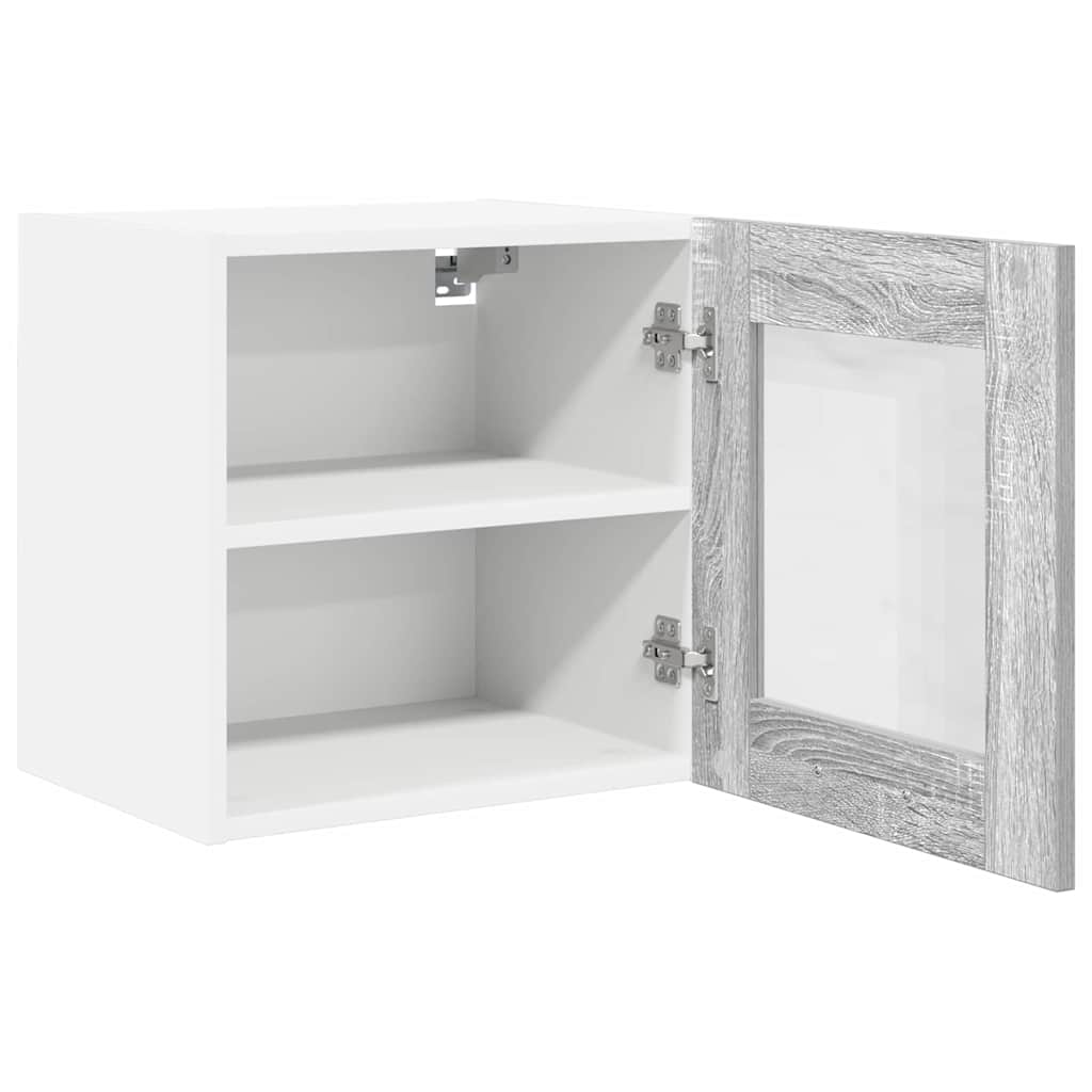 Armadio pensile con porta 2 pcs Grigio Sonoma 40 x 31 x 40 cm | homemem39