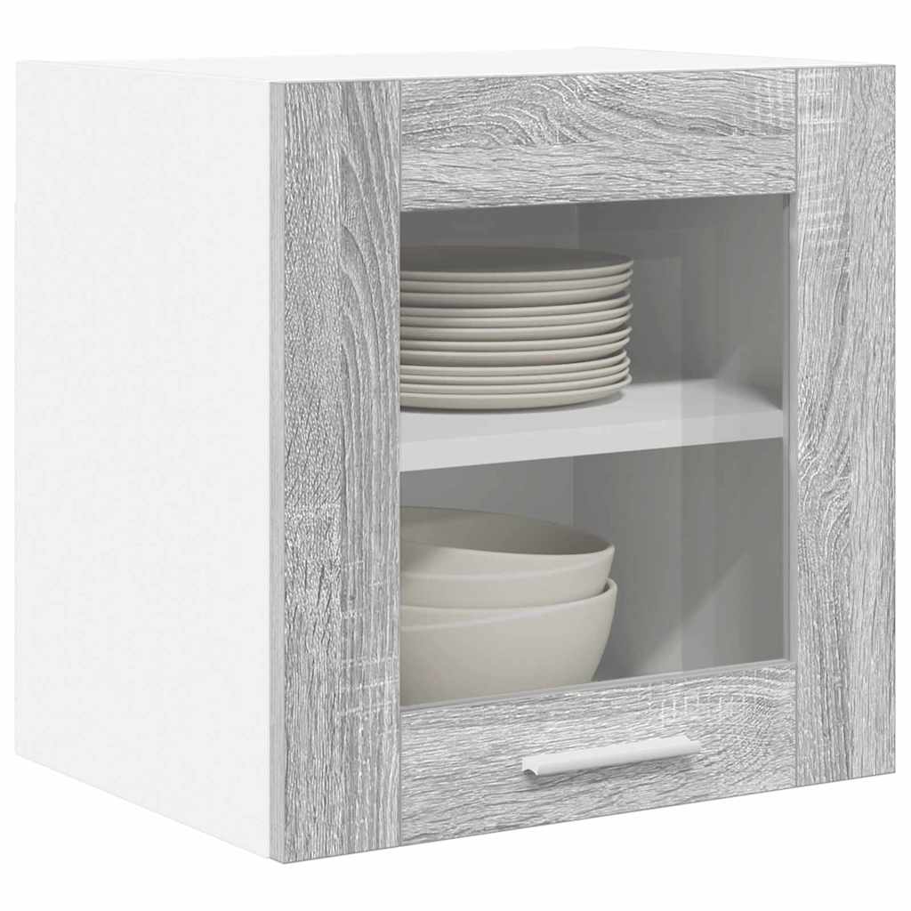 Armadio pensile con porta 2 pcs Grigio Sonoma 40 x 31 x 40 cm | homemem39