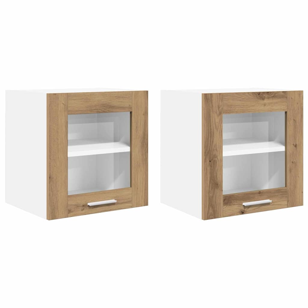 Armadio pensile Riga 2 pcs Rovere artigianale 40 x 31 x 40 cm | homemem39