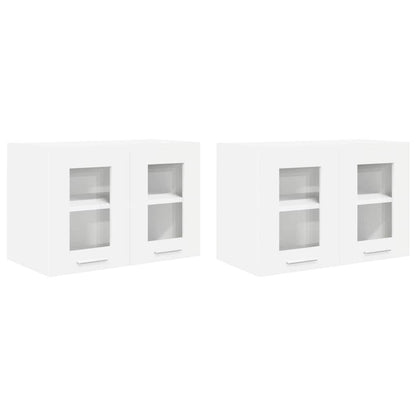 Armadio pensile 2 pcs Bianco 60 x 31 x 40 cm Legno multistrato | homemem39