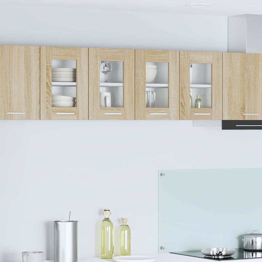 Armadio pensile con porta 2 pcs Rovere Sonoma 60 x 31 x 40 cm | homemem39