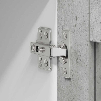 Armadio pensile con porta 2 pcs Grigio cemento 60 x 31 x 40 cm | homemem39