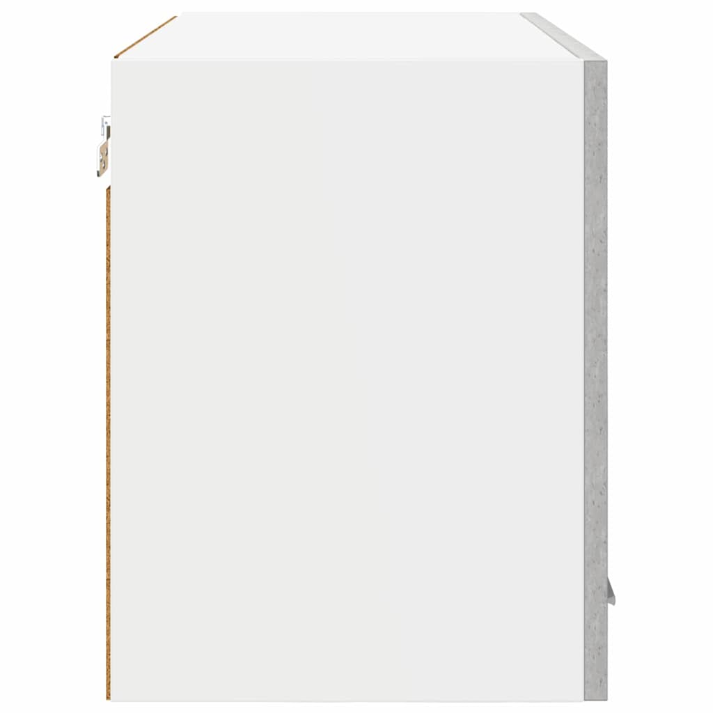 Armadio pensile con porta 2 pcs Grigio cemento 60 x 31 x 40 cm | homemem39