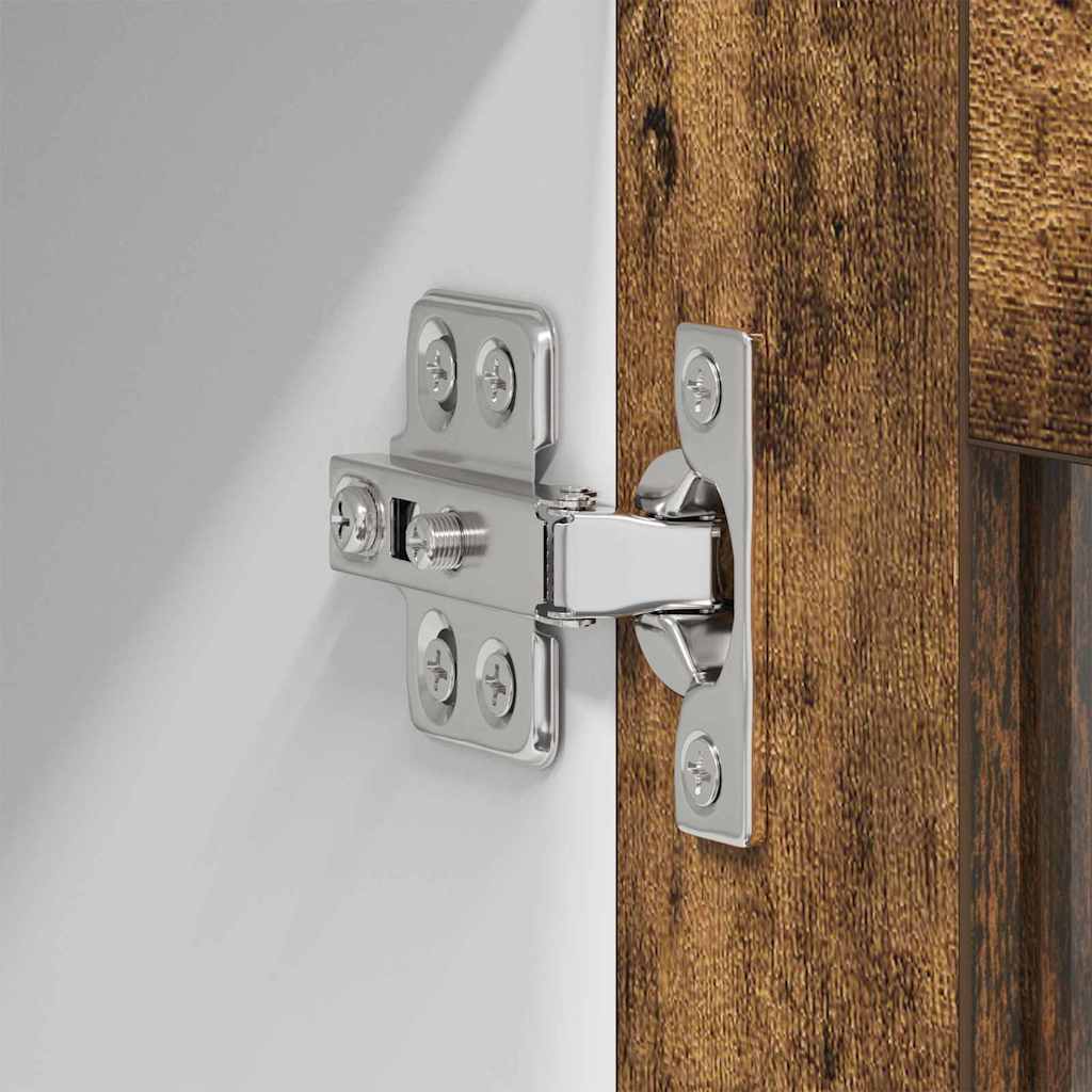 Armadio pensile 2 pz Rovere fumé Legno ingegnerizzato - homemem39