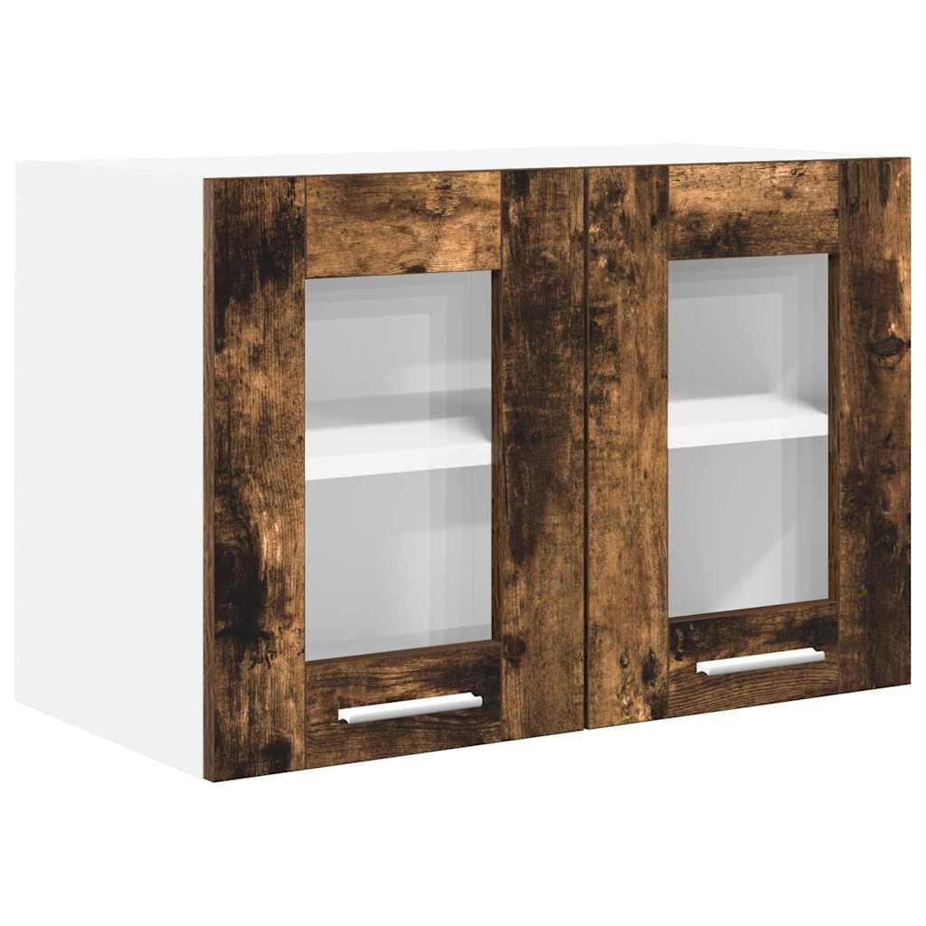 Armadio pensile con porta 2 pcs Rovere fumé 60 x 31 x 40 cm | homemem39