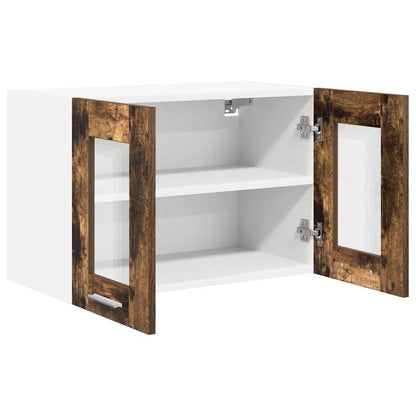 Armadio pensile con porta 2 pcs Rovere fumé 60 x 31 x 40 cm | homemem39