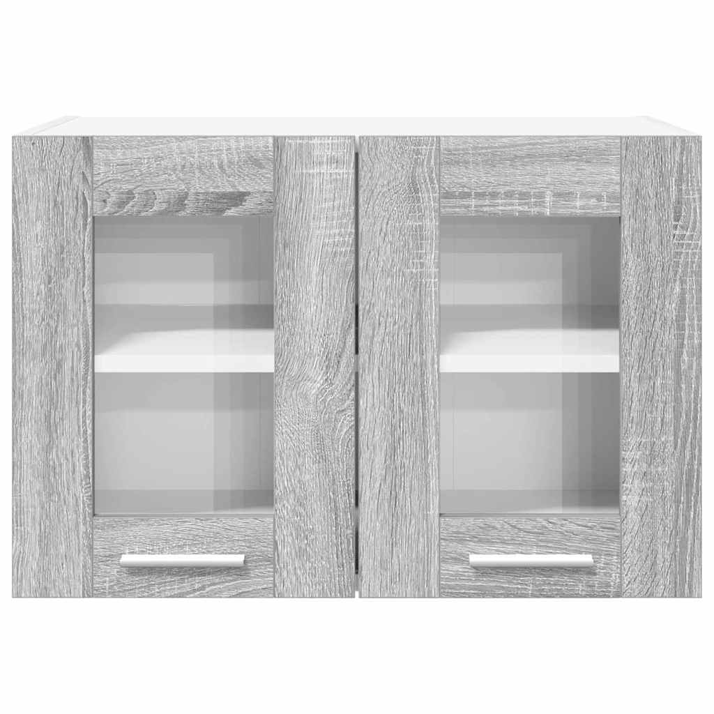 Armadio pensile con porta 2 pcs Grigio Sonoma 60 x 31 x 40 cm | homemem39