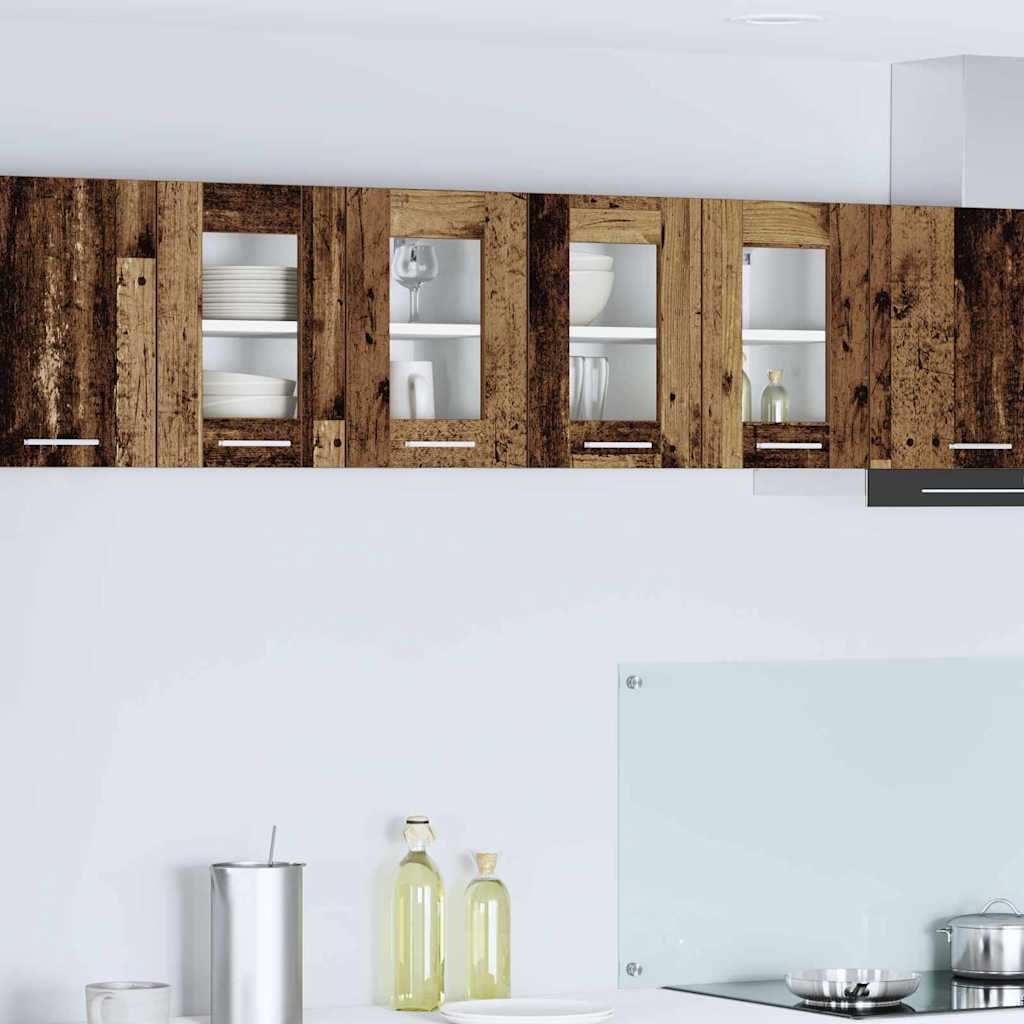 Armadio pensile con porta 2 pcs Legno vecchio 60 x 31 x 40 cm | homemem39