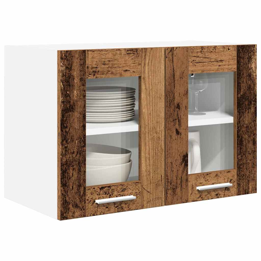 Armadio pensile con porta 2 pcs Legno vecchio 60 x 31 x 40 cm | homemem39