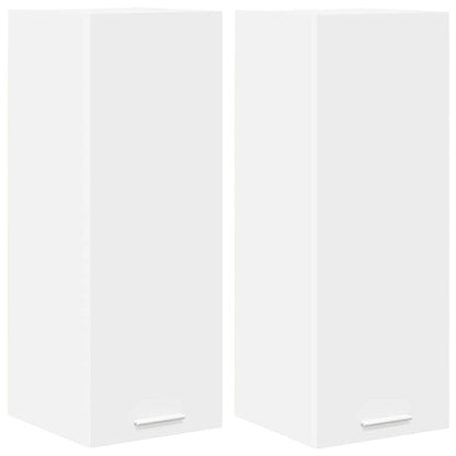 Armadio pensile 2 pcs Bianco 30 x 31 x 80 cm Legno multistrato | homemem39