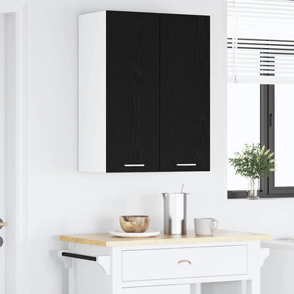 Armadio pensile con porta Rovere Nero e Bianco 30 x 31 x 80 cm | homemem39