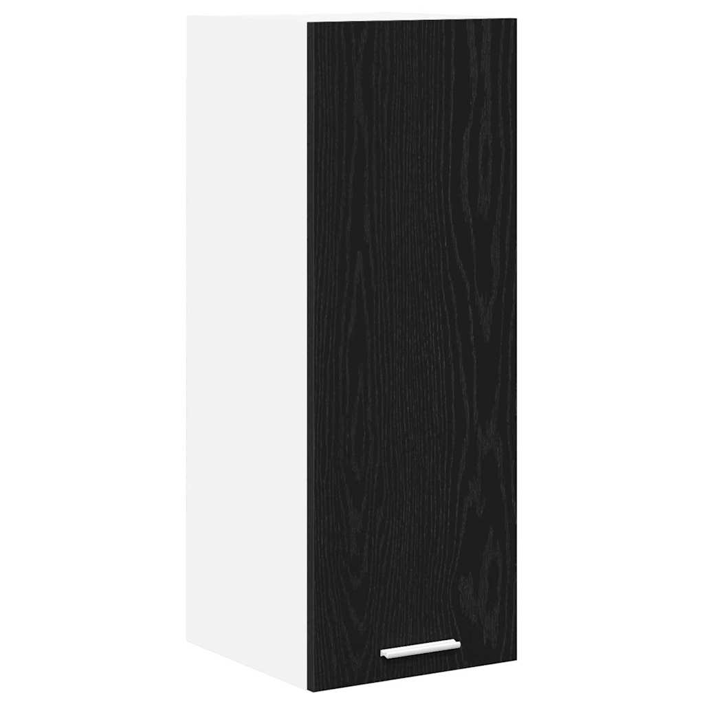 Armadio pensile 2 pcs Rovere Nero e Bianco 30 x 31 x 80 cm | homemem39