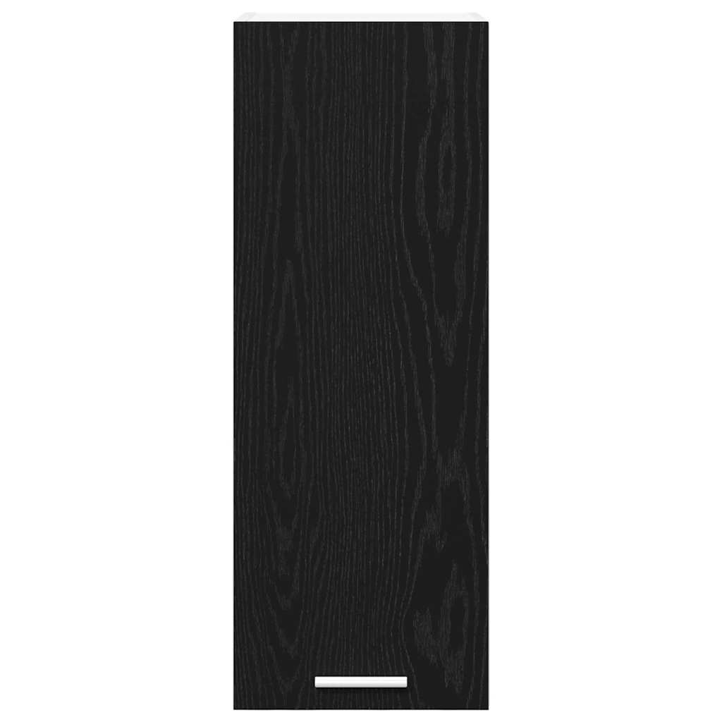 Armadio pensile 2 pcs Rovere Nero e Bianco 30 x 31 x 80 cm | homemem39