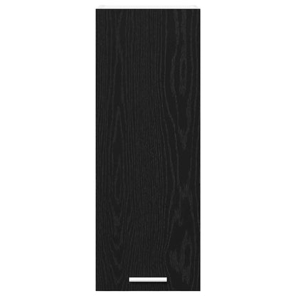 Armadio pensile 2 pcs Rovere Nero e Bianco 30 x 31 x 80 cm | homemem39