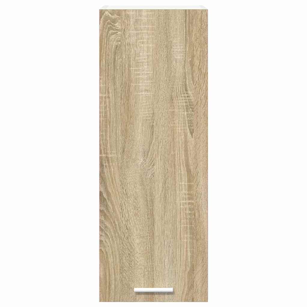 Armadio pensile 2 pcs Quercia Sonoma e Bianca 30 x 31 x 80 cm | homemem39