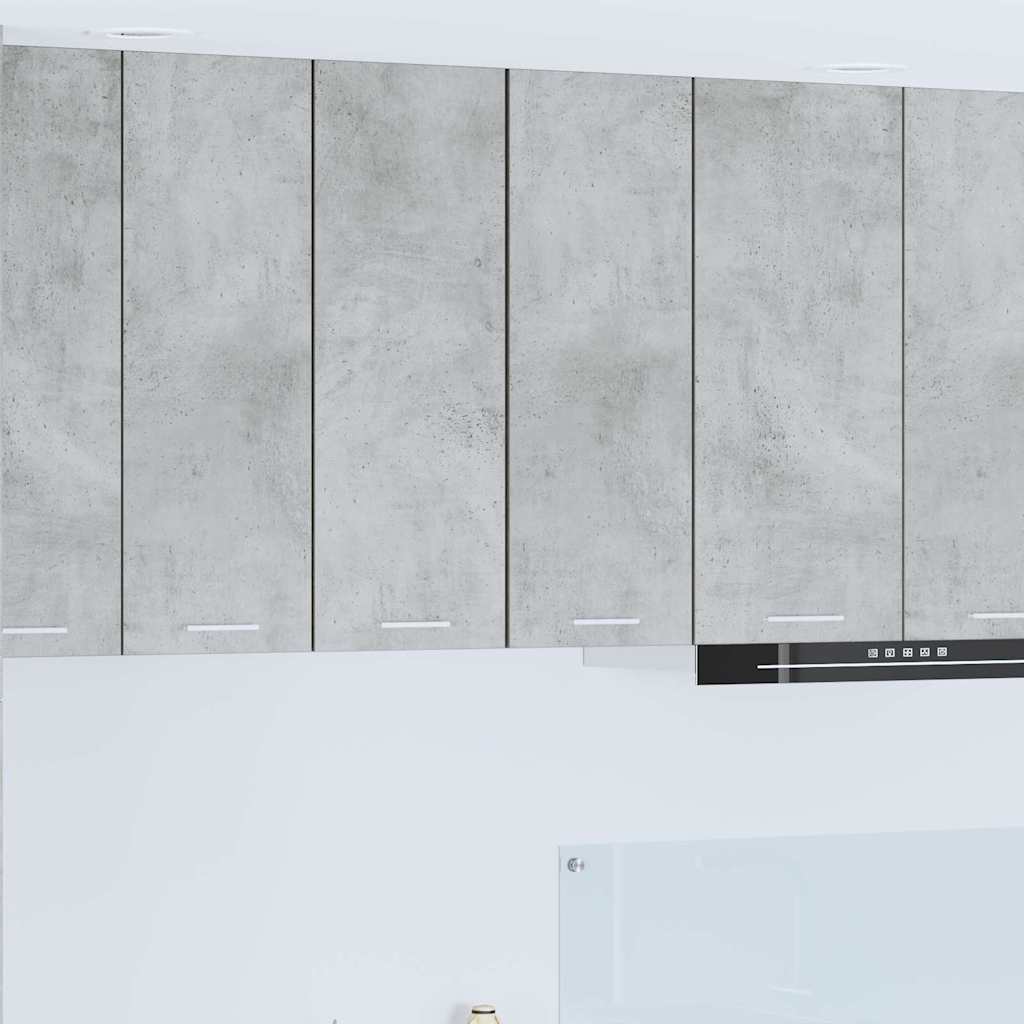 Armadio pensile 2 pcs Grigio Cemento e Bianco 30 x 31 x 80 cm | homemem39