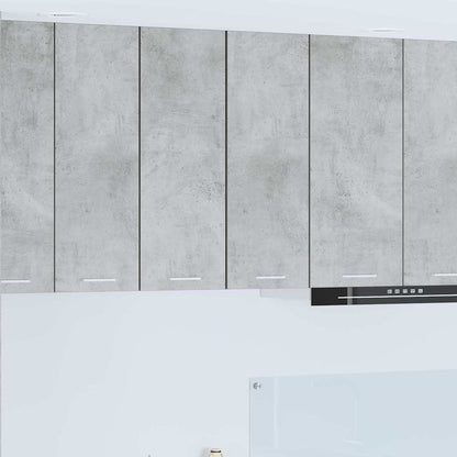 Armadio pensile 2 pcs Grigio Cemento e Bianco 30 x 31 x 80 cm | homemem39