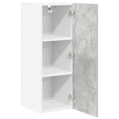 Armadio pensile 2 pcs Grigio Cemento e Bianco 30 x 31 x 80 cm | homemem39