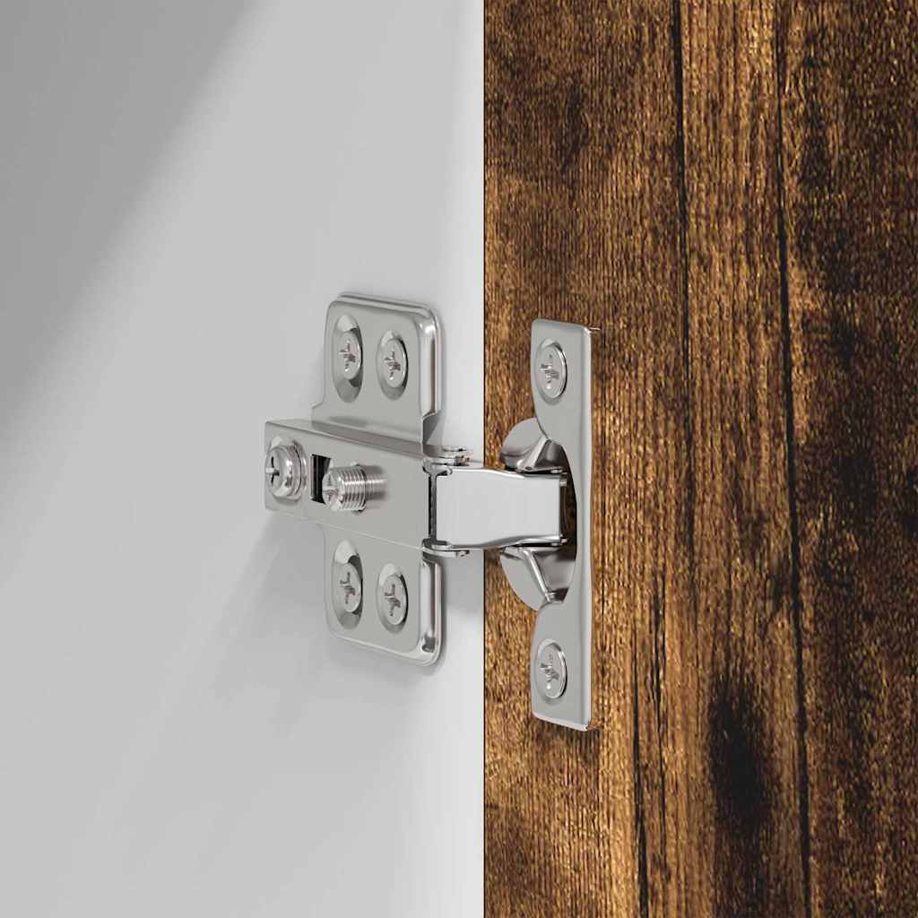 Armadio pensile Rovere Affumicato e Bianco 30 x 31 x 80 cm | homemem39