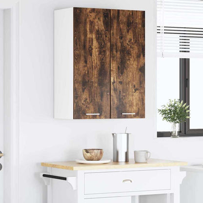 Armadio pensile Rovere Affumicato e Bianco 30 x 31 x 80 cm | homemem39