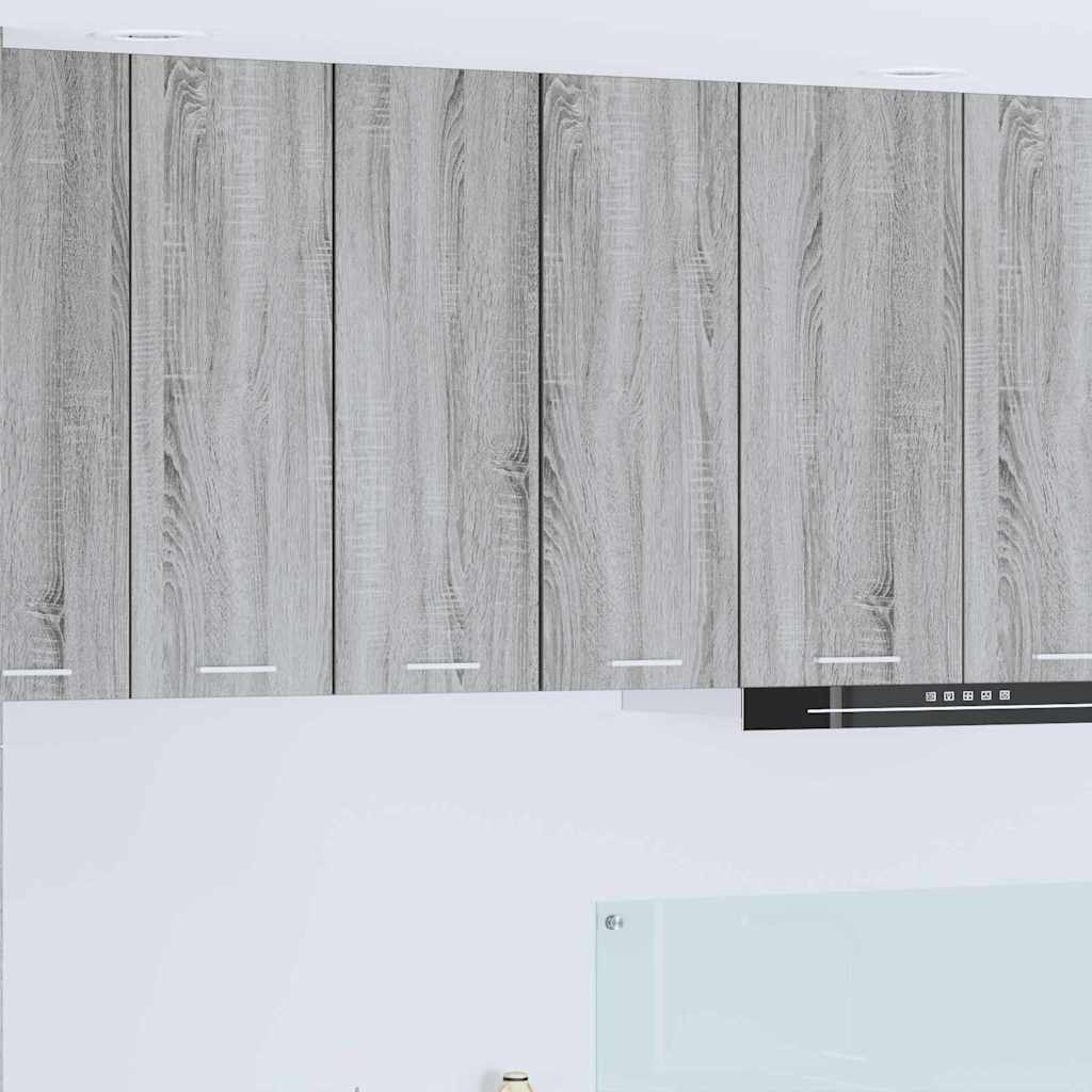 Armadio pensile 2 pcs Grigio Sonoma e Bianco 30 x 31 x 80 cm | homemem39