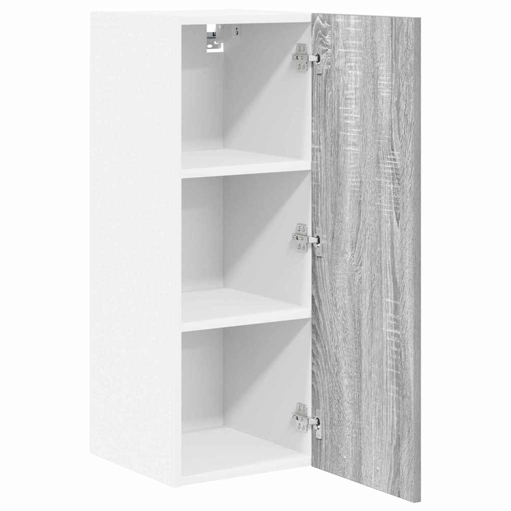 Armadio pensile 2 pcs Grigio Sonoma e Bianco 30 x 31 x 80 cm | homemem39