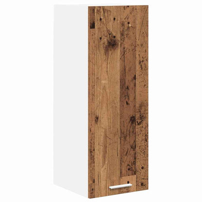 Armadio pensile con porta Legno Antico e Bianco 30 x 31 x 80 cm | homemem39
