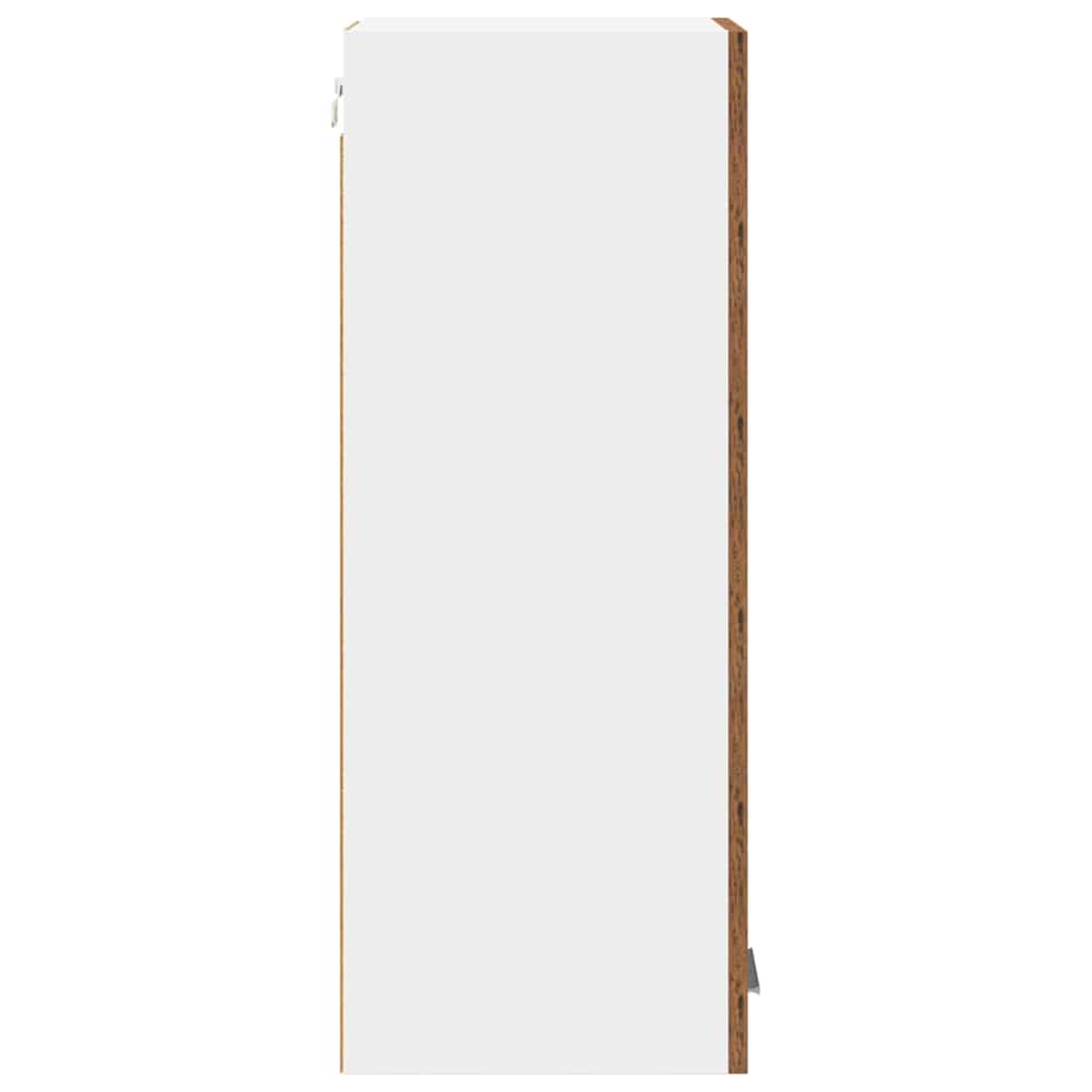 Armadio pensile con porta Legno Antico e Bianco 30 x 31 x 80 cm | homemem39