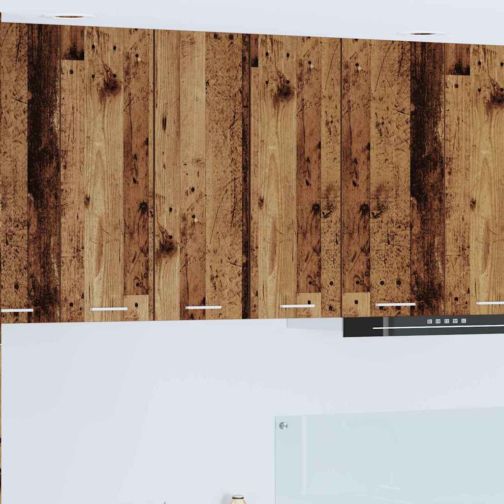 Armadio pensile 2 pcs Legno Antico e Bianco 30 x 31 x 80 cm | homemem39