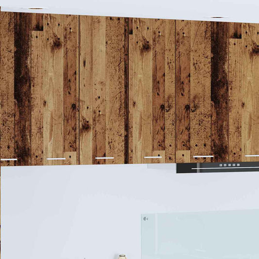Armadio pensile 2 pcs Legno Antico e Bianco 30 x 31 x 80 cm | homemem39